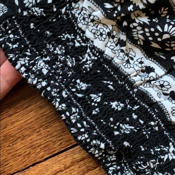 Black Boho Wide Leg Pants - Picture 3 of 4